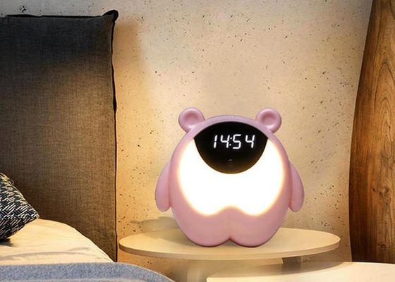 Đồng hồ báo thức Bear 3w Đèn ngủ, Chế độ báo lại Đèn ngủ đầy màu sắc có thể thay đổi